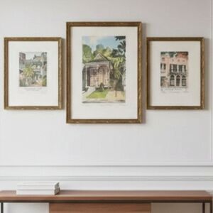 Jack R Miller New Orleans Signed Art Prints Set of 3 | Limited Edition Etchings